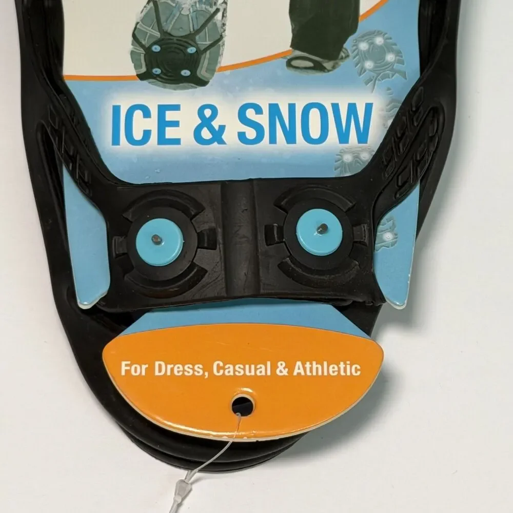 DueNorth Unisex Shoe Traction Aid For Snow and Ice L/XL w/ Spikes NWT